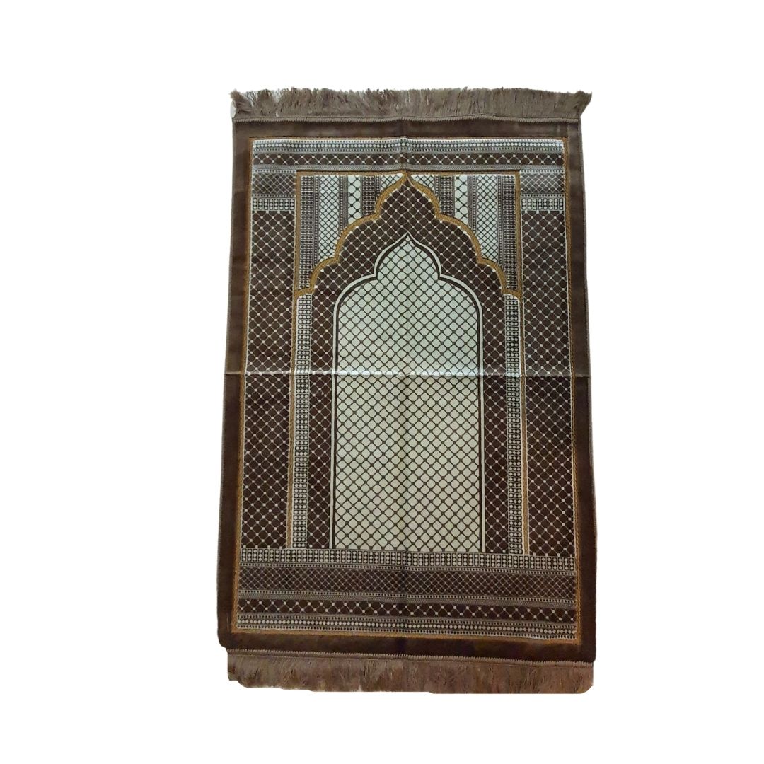 AYDIN3 - ULTRA1 - X-Large 80 x 120 cms Flat Aydin3 Ultra1 Prayer Mat Heavy Turkish design for Men and Women