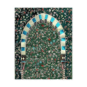 ALRUSHD TURKISH ALRAUDAH Orthopedic Prayer Mat Replica of Masjid Nabawi Arch and Pillar carpet at Madina Munavwarah.